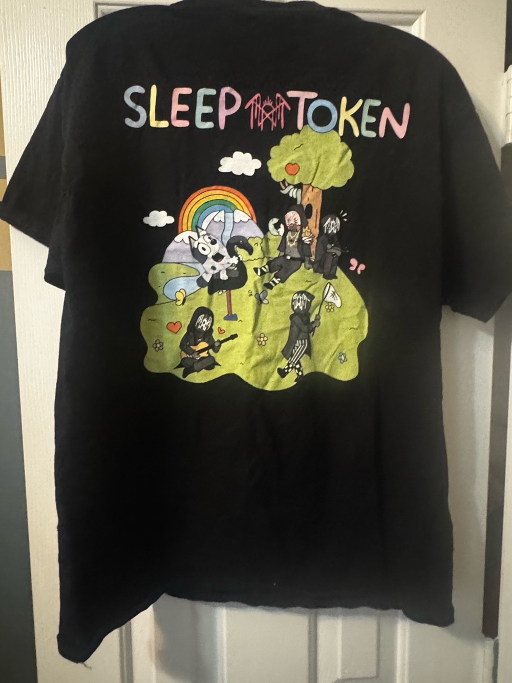 Sleep Token Black Short Sleeve Graphic Tee - Print on Back